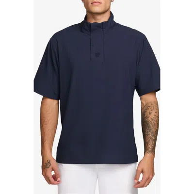 Nike Dri-fit Short Sleeve Windrunner Shirt In Blue