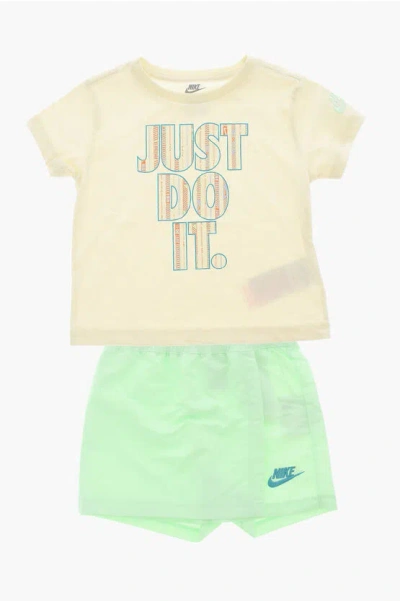 Nike Dri-fit Skort And Crew-neck T-shirt Set