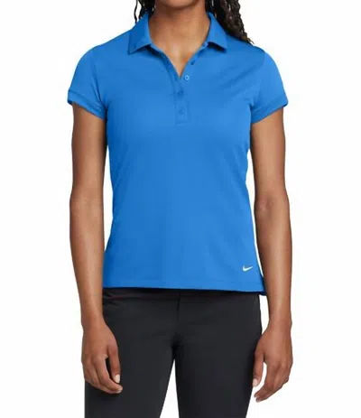 Nike Dri-fit Solid Icon Pique Modern Fit Polo Shirt In Light Blue