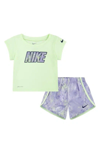 Nike Babies' Dri-fit Sprinter T-shirt & Shorts In  Barely Grape