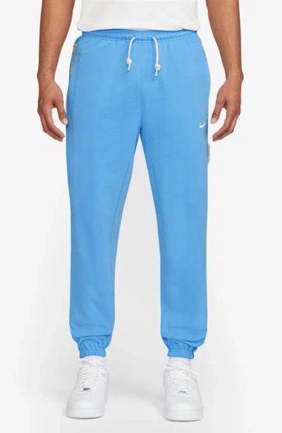 Nike Dri-fit Standard Issue Joggers In University Blue/ Pale Ivory