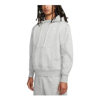 NIKE NIKE DRI-FIT STANDARD ISSUE PULLOVER BASKETBALL HOODIE 'GREY'