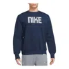 Nike Dri-fit Standard Issue Soccer Crewneck Sweatshirt 'blue'