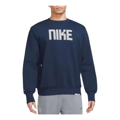 Nike Dri-fit Standard Issue Soccer Crewneck Sweatshirt 'blue'