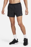 Nike Dri-fit Stride 2-in-1 Running Shorts In Black/black/black