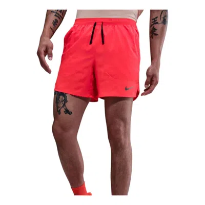 Nike Dri-fit Stride 5"" Hidden Lined Running Shorts 'bright Crimson' In Red