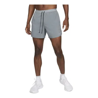 Nike Dri-fit Stride 5"" Hidden Lined Running Shorts 'smoke Grey' In Multi