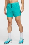 Nike Dri-fit Stride 7-inch Brief-lined Running Shorts In Blue