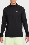 Nike Dri-fit Stride Half Zip Running Top In Black