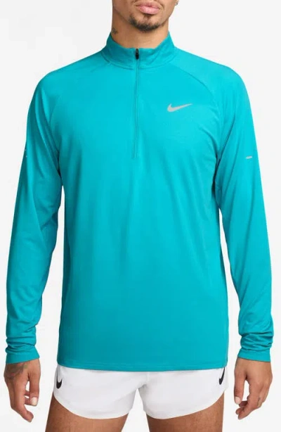 Nike Dri-fit Stride Half Zip Running Top In Dusty Cactus