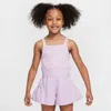 Nike Dri-fit Sunny Swoosh Little Kids' Runsie Romper In Pink