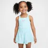 Nike Babies' Dri-fit Sunny Swoosh Toddler Runsie Romper In Blue