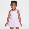 Nike Babies' Dri-fit Sunny Swoosh Toddler Runsie Romper In Pink
