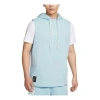 Nike Dri-fit Sweat-wicking Sleeveless Hooded Vest 'blue'