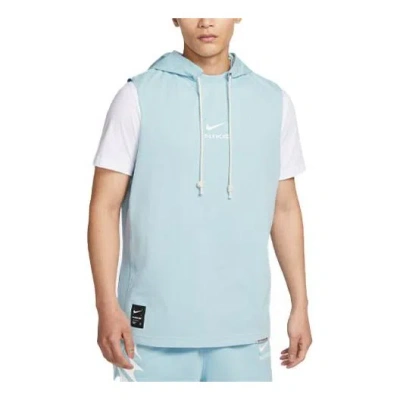Nike Dri-fit Sweat-wicking Sleeveless Hooded Vest 'blue'