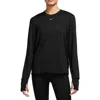 Nike Dri-fit Swift Element Uv Running Top In Black
