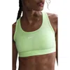 Nike Dri-fit Swoosh Medium Support Padded Sports Bra In Blue