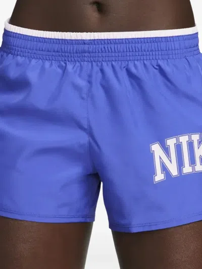 Nike Dri-fit Swoosh Run 10k "lapis/doll" Running Shorts In Blue
