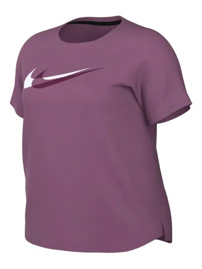 Nike Dri-fit Swoosh Running T-shirt In Purple