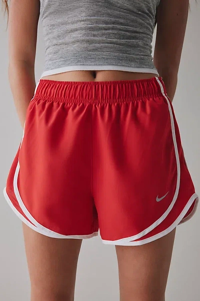 Nike Dri-fit Tempo Mid-rise Lined Running Short In Red, Women's At Urban Outfitters
