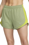 Nike Dri-fit Tempo Ribbed Running Shorts In Green