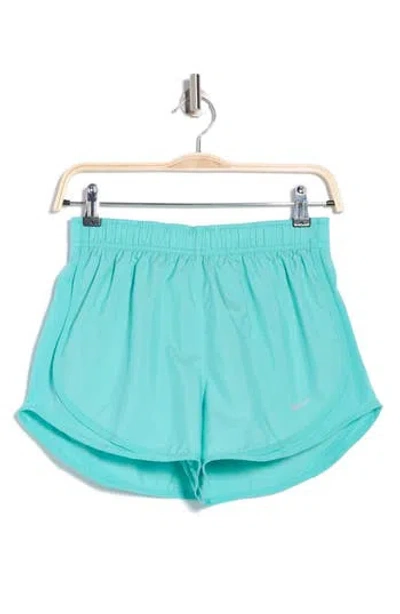 Nike Dri-fit Tempo Running Shorts In Green Frost/wolf Grey
