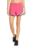 Nike Dri-fit Tempo Running Shorts In Pink/ White/ Black/ Wolf Grey