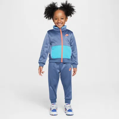 Nike Babies' Dri-fit Toddler 2-piece Track Set In Blue