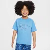 Nike Babies' Dri-fit Toddler Bold Move Short Sleeve Top In Blue