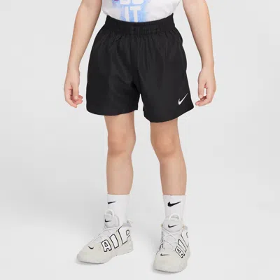 Nike Babies' Dri-fit Toddler Icon Woven Shorts In Black