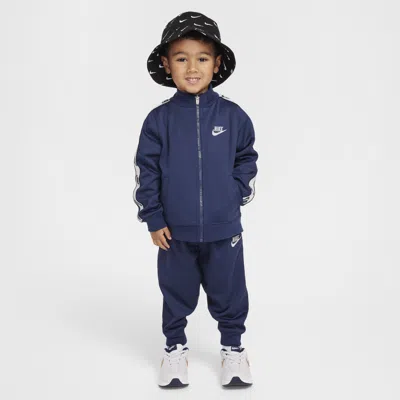 Nike Babies' Dri-fit Toddler Logo Taping 2-piece Full-zip Set In Blue