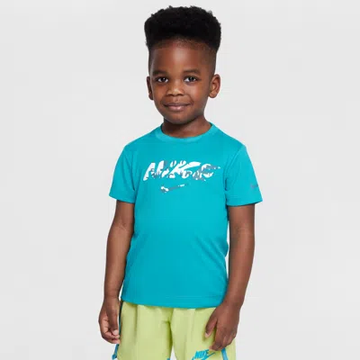 Nike Babies' Dri-fit Toddler Multi Bold Graphic Top In Green