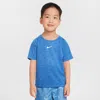 Nike Dri-fit Toddler Multi Short Sleeve Top In Blue