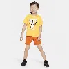 Nike Babies' Dri-fit Toddler Shorts Set In Orange