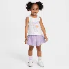 Nike Babies' Dri-fit Toddler Swoosh Motion Mesh Scooter 2-piece Set In Purple