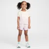Nike Dri-fit Toddler Wild Flower 2-piece Tempo Set In White
