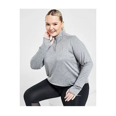 Nike Dri-fit Top Women's Plus Smoke Gray Swift-element Performance Fts385