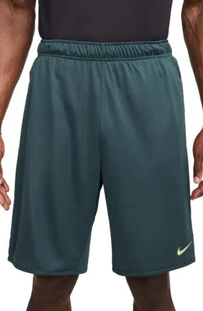 Nike Dri-fit Totality Unlined Shorts In Deep Jungle/black/green