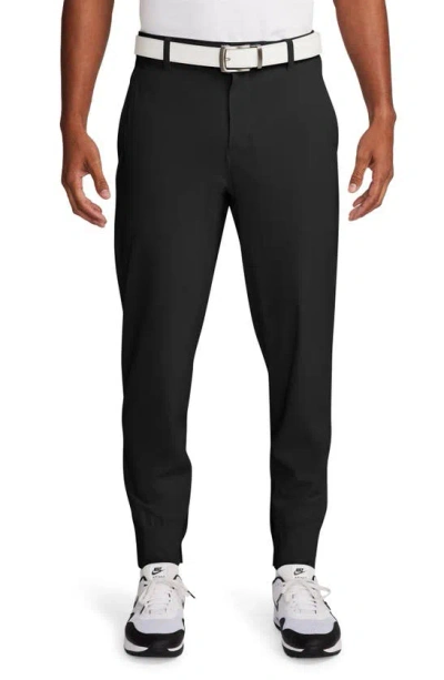 Nike Dri-fit Tour Repel Water Repellent Jogger Golf Trousers In Black