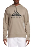 Nike Dri-fit Trail Running Hoodie In Khaki/khaki/black