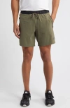 Nike Men's Trail Second Sunrise Dri-fit 7" Brief-lined Running Shorts In Medium Olive/ Neutral Olive