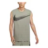 Nike Dri-fit Training Tank Asia Sizing 'green' In Gray