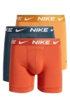 Nike Dri-fit Ultra Comfort 3-pack Boxer Briefs In Monarch/ Dragon / Armony