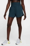 Nike Women's One Dri-fit Ultra High-waisted 3" Brief-lined Shorts In Armrnv/ Refsil