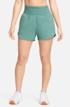 Nike Dri-fit Ultrahigh Waist 3-inch Brief Lined Shorts In Bicoastal/ Reflective Silv