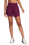 Nike Women's One Dri-fit Ultra High-waisted 3" Brief-lined Shorts In Purple