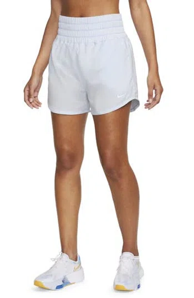 Nike Dri-fit Ultrahigh Waist 3-inch Brief Lined Shorts In White