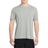 Nike Dri-fit Uv Miler Short Sleeve Running Top In Grey Fog/particle Grey