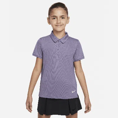 Nike Dri-fit Victory Big Kids' (girls') Golf Polo In Purple
