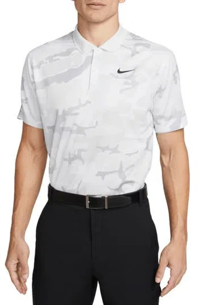 Nike Dri-fit Victory Golf Polo In Photon Dust/white/black